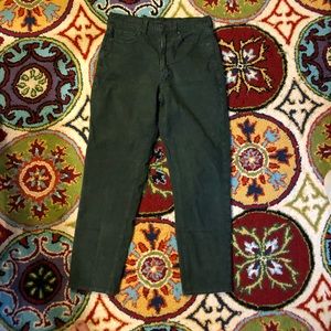 American Eagle Green Corduroy Mom Jeans